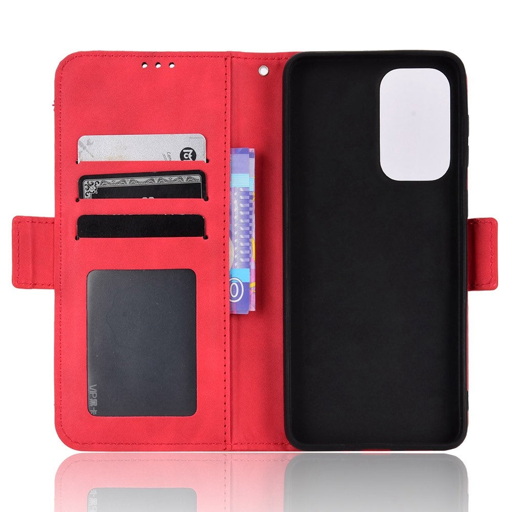 For Samsung Galaxy A33 5G Multiple Card Slots Phone Cover PU Leather Wallet Stand Folio Flip Case