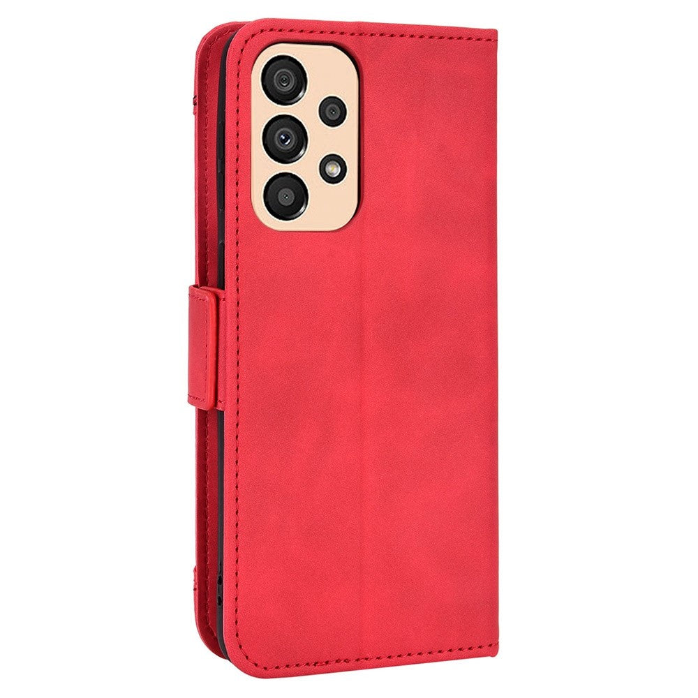 For Samsung Galaxy A33 5G Multiple Card Slots Phone Cover PU Leather Wallet Stand Folio Flip Case