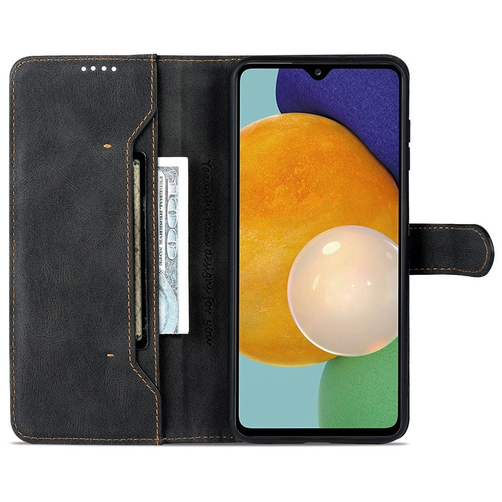 AZNS Til Samsung Galaxy A13 4G PU Læder Pung Folio Flip Telefonetui Justerbar Stand Beskyttende Cover