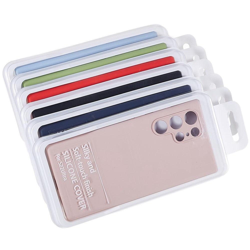 For Samsung Galaxy S22 Ultra 5G Mobile Phone Case Bag Soft Solid State Silicone Phone Case Phone Protector
