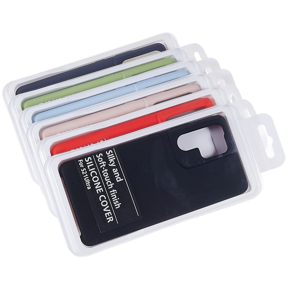 For Samsung Galaxy S21 Ultra 5G Cell Phone Cover Solid State Silicone Mobile Phone Protector
