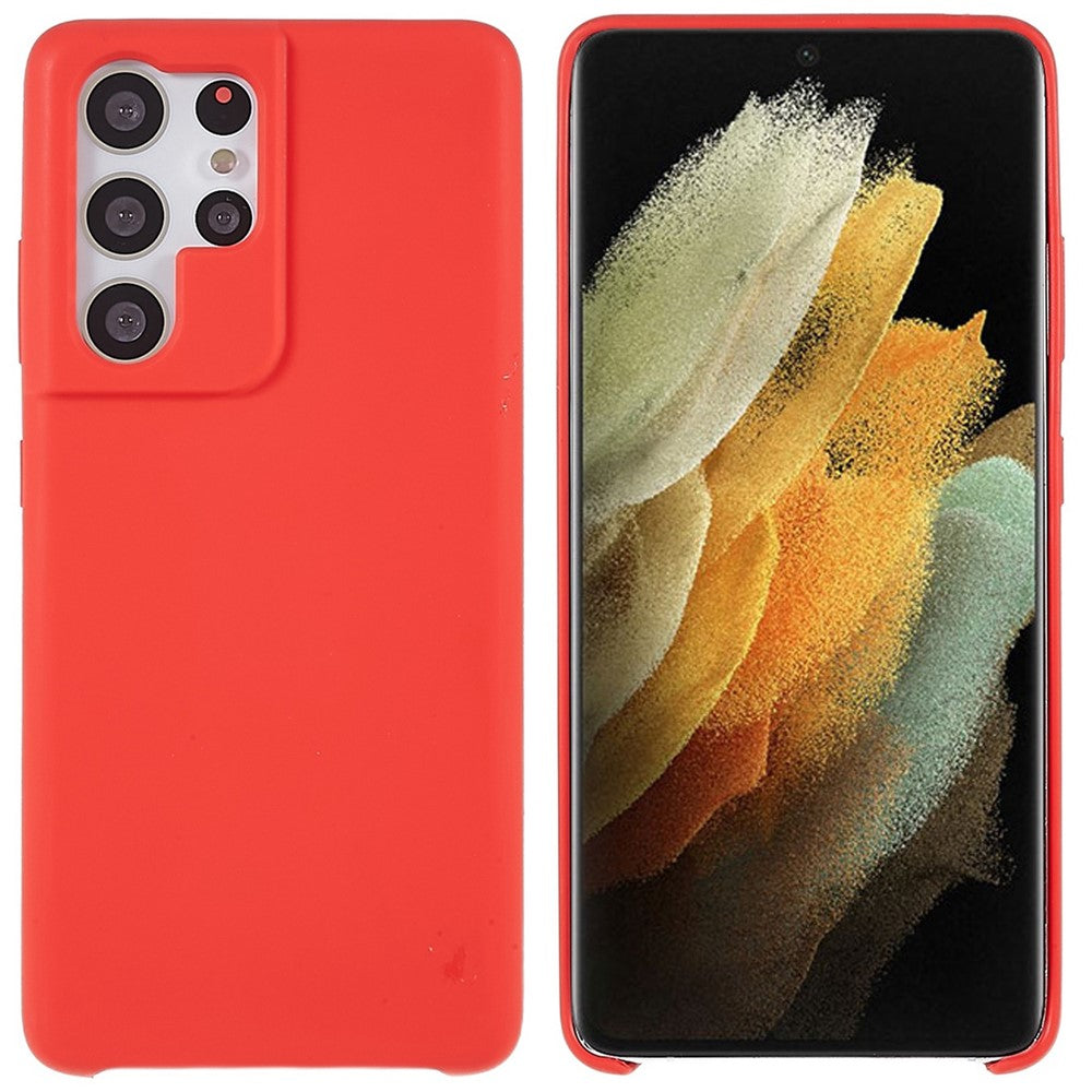 For Samsung Galaxy S21 Ultra 5G Cell Phone Cover Solid State Silicone Mobile Phone Protector