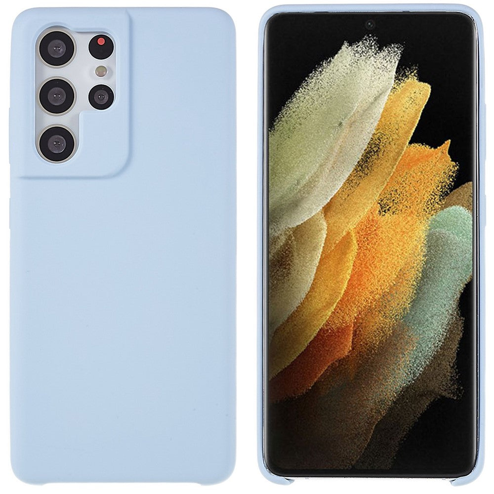 For Samsung Galaxy S21 Ultra 5G Cell Phone Cover Solid State Silicone Mobile Phone Protector