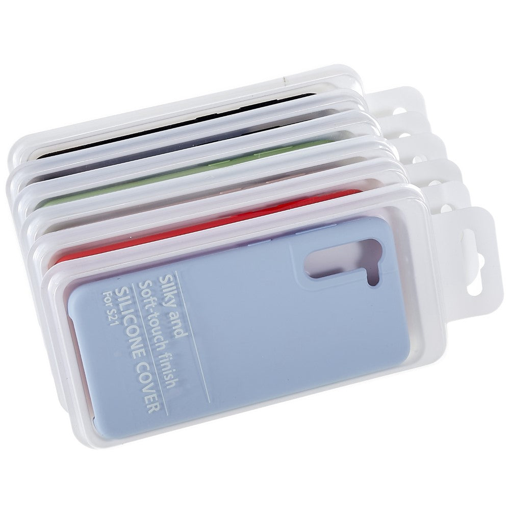 For Samsung Galaxy S21 4G/5G Smartphone Case Soft Premium Solid State Silicone Shockproof Mobile Phone Protector