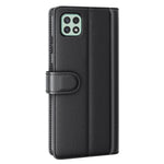Til Samsung Galaxy A22 5G (EU-version) Splitlæder Ægte Læder Fuld Beskyttelse Pung Stand Telefoncover