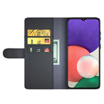 Til Samsung Galaxy A22 5G (EU-version) Splitlæder Ægte Læder Fuld Beskyttelse Pung Stand Telefoncover
