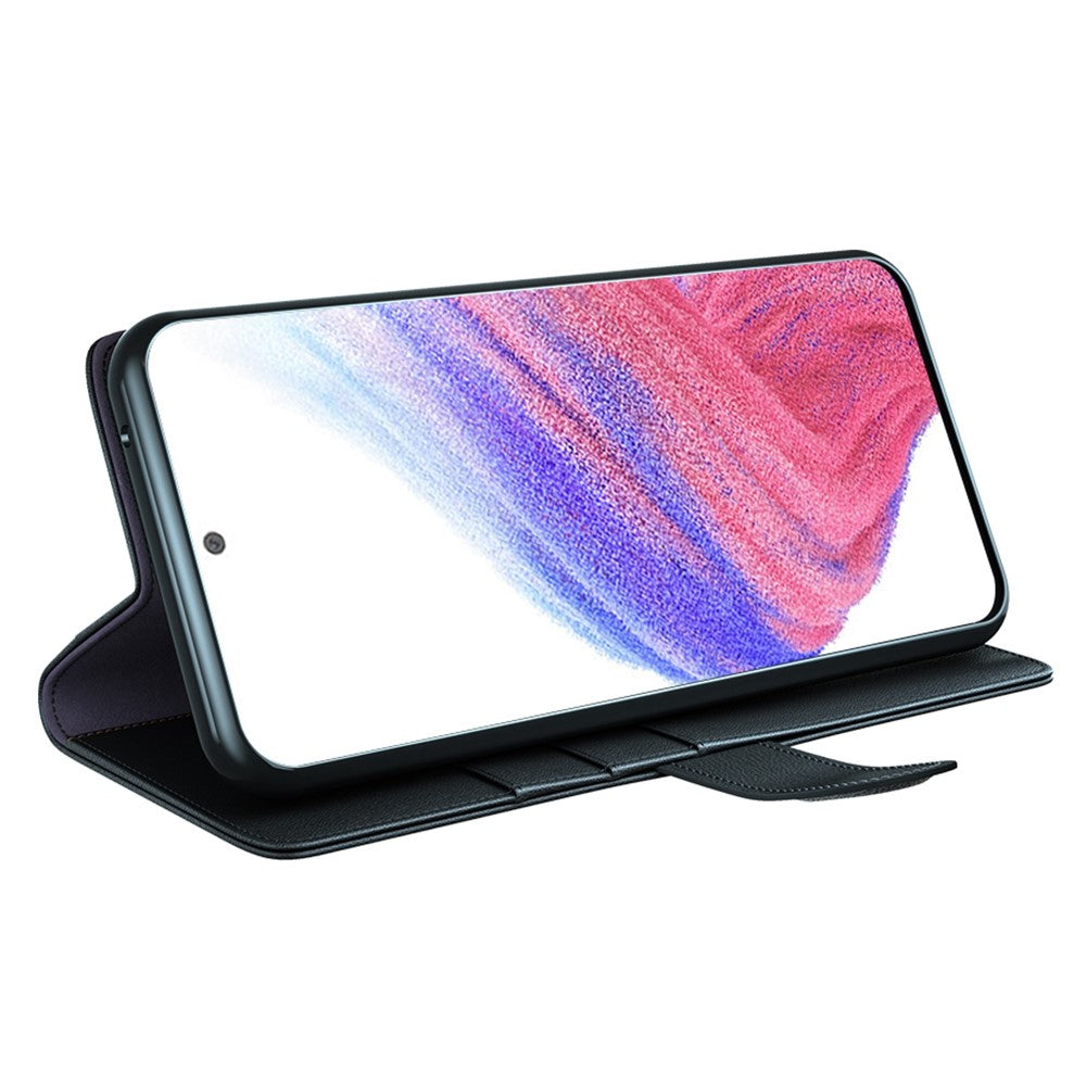 For Samsung Galaxy A53 5G Wallet Case Split Leather Genuine Leather Folio Flip Stand Shockproof Cover