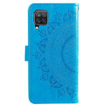 For Samsung Galaxy M53 5G Shockproof Wallet Stand Design Imprinted Flower PU Leather Phone Flip Cover Phone Case