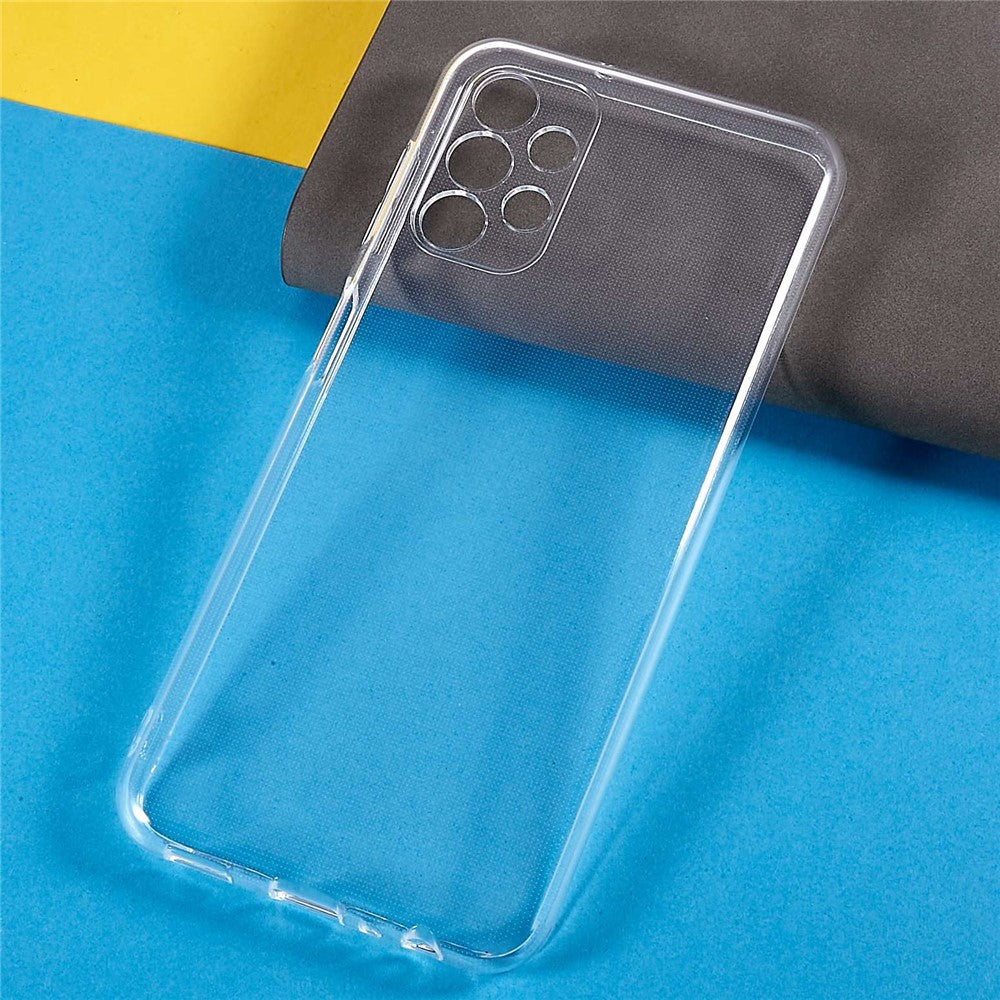 For Samsung Galaxy A13 4G 2.0mm Thickness Watermark-Free Transparent TPU Phone Protective Case