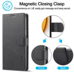 LC.IMEEKE til Samsung Galaxy A03 (164,2 mm) – ridsefast tekstureret PU-læder flip-cover med stander og pungfunktion – mobiltelefoncover
