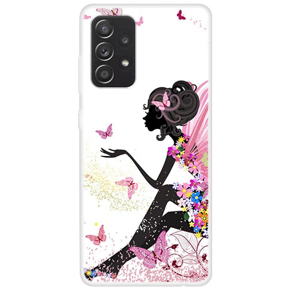 Til Samsung Galaxy A53 5G Mønstertrykt Blødt TPU Telefoncover Faldsikring Bagside