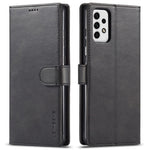 LC.IMEEKE för Samsung Galaxy A23 4G / 5G (Global version) / M23 5G / F23 5G stötsäkert texturerat PU-läder flipfodral med stativ plånboksfodral mobilmobilfodral