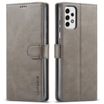 LC.IMEEKE for Samsung Galaxy A23 4G / 5G (Global Version) / M23 5G / F23 5G Shockproof Textured PU Leather Flip Folio Stand Wallet Case Mobile Phone Case Cover
