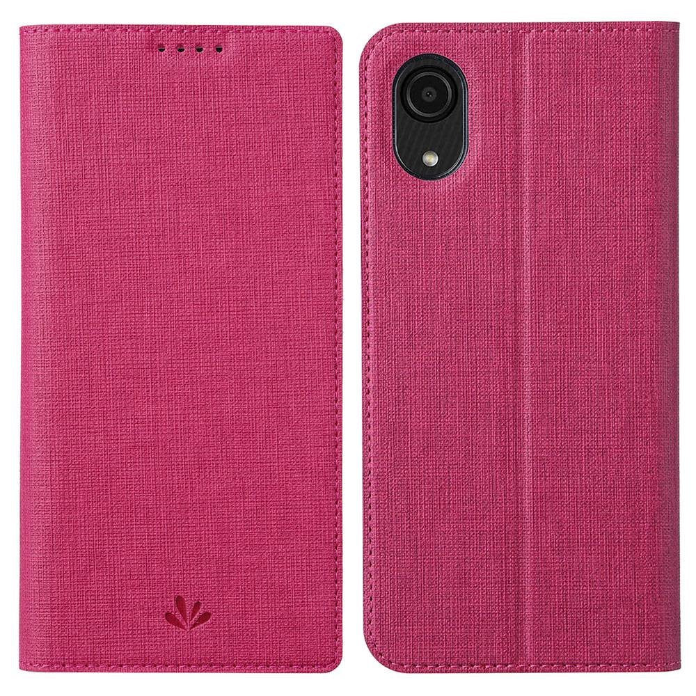 VILI DMX Series PU-lædertelefoncover til Samsung Galaxy A03 Core med kortholder og støttefunktion, beskyttende etui