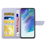 For Samsung Galaxy S20 FE 2022/S20 Lite/S20 FE 5G/4G/S20 FE 2022 Skin-touch Feeling Stand Wallet PU Leather Phone Cover, Pattern Imprinting Design Phone Shell with Shoulder Strap