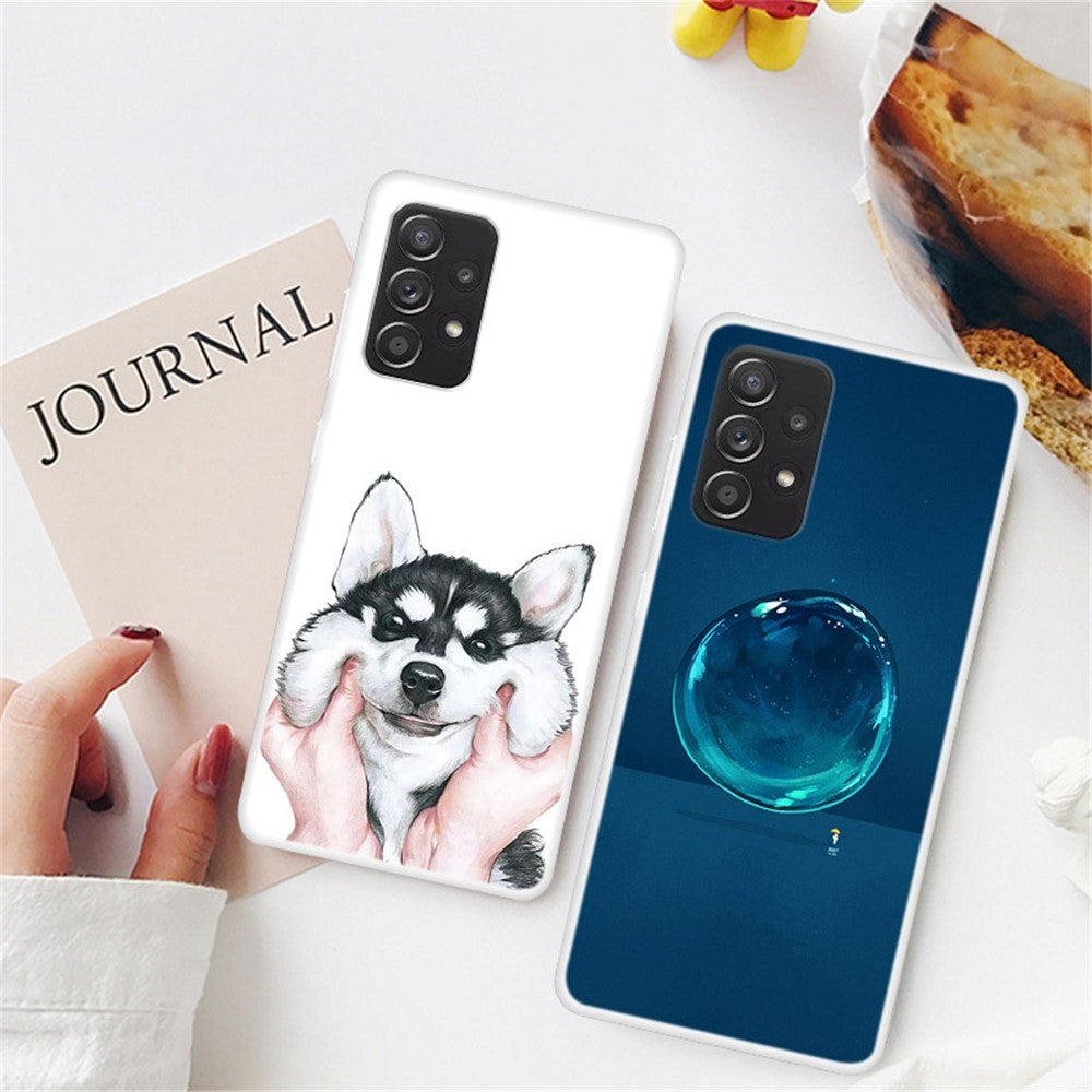 Til Samsung Galaxy A13 4G mønstertryk, faldsikker, blød TPU-taske, beskyttende telefoncover