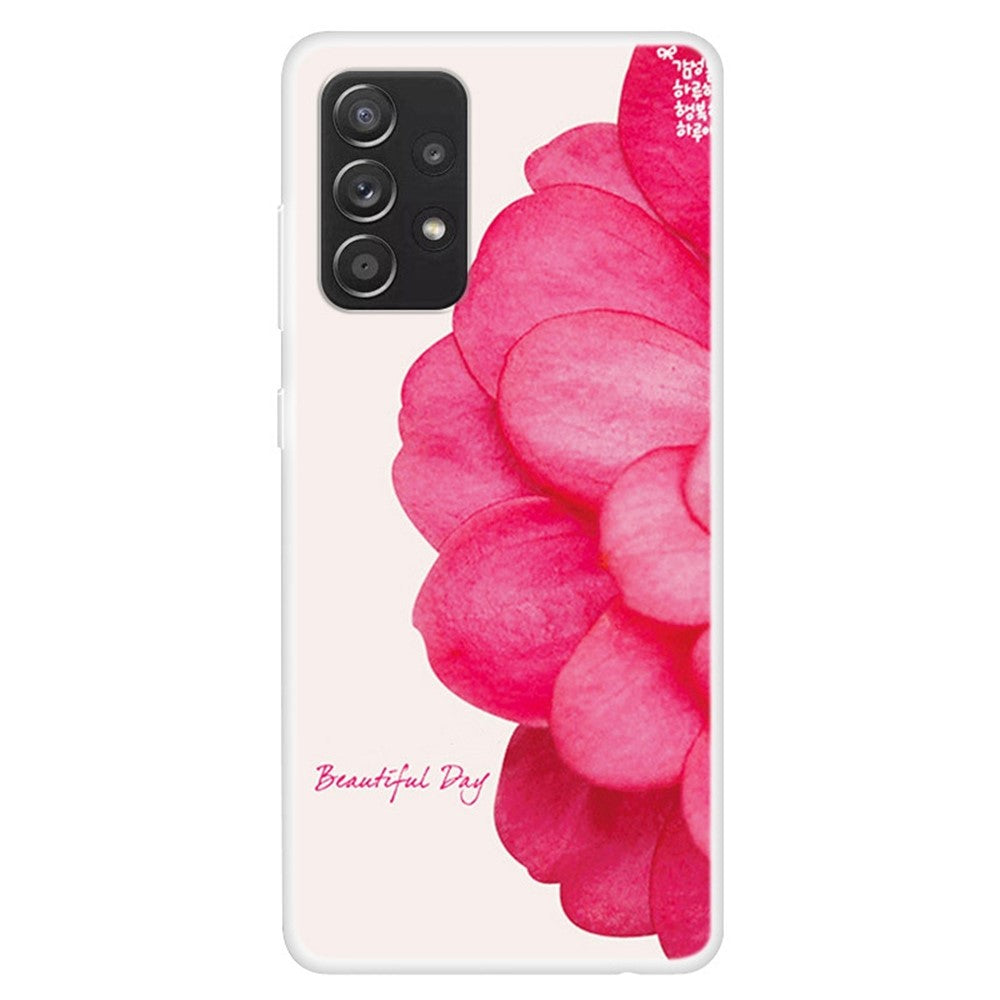 TPU Slim Cover til Samsung Galaxy A13 4G Beskyttende Telefoncover Mønster Trykt Anti-fald Cover