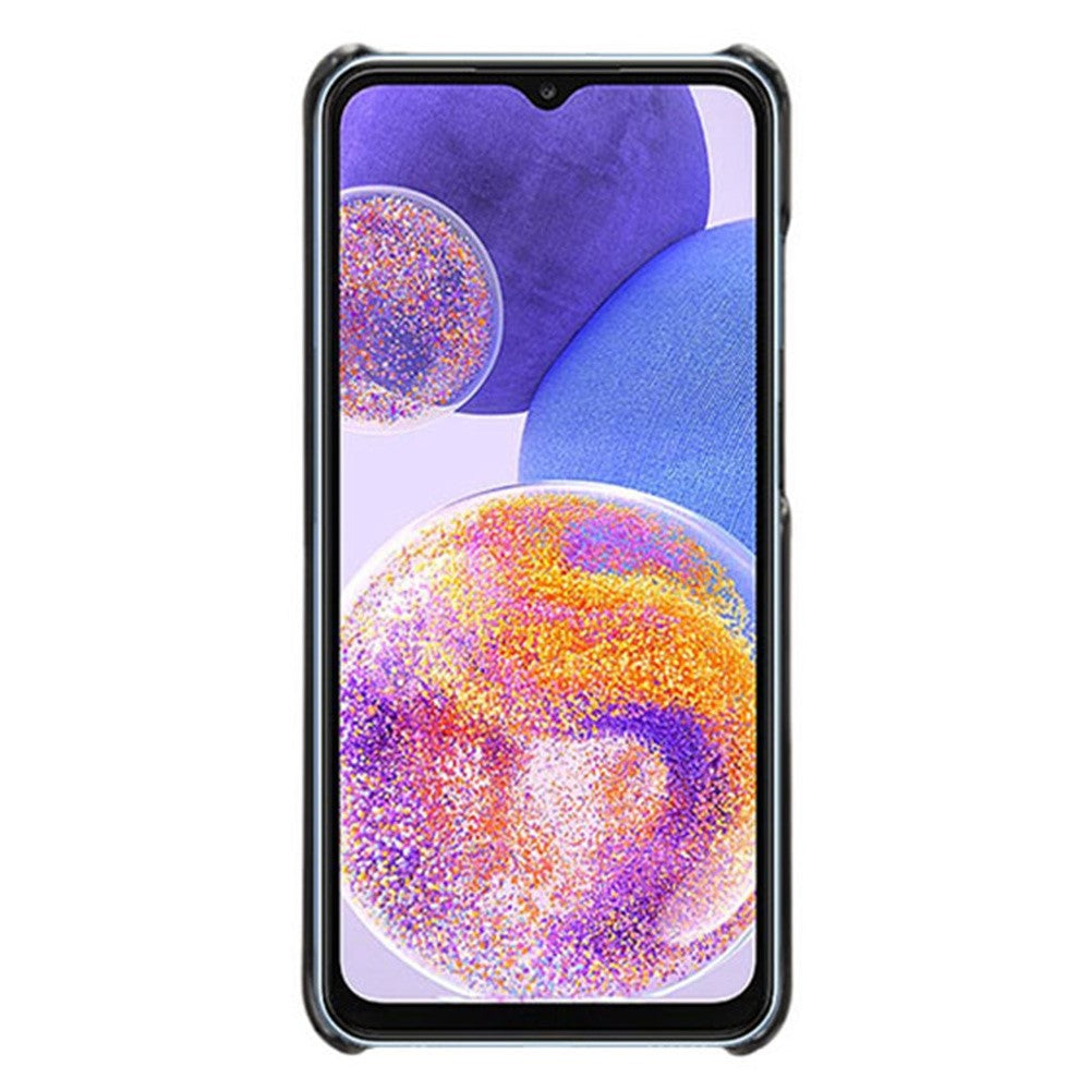 For Samsung Galaxy A23 5G (Global Version) / 4G Phone Cover Scratch-resistant Textured PU Leather Coated PC Phone Case
