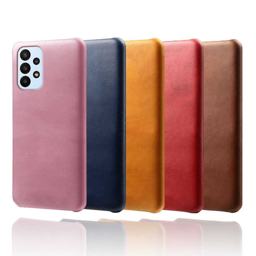 For Samsung Galaxy A23 5G (Global Version) / 4G Phone Cover Scratch-resistant Textured PU Leather Coated PC Phone Case