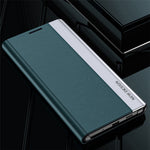 Til Samsung Galaxy M23 5G / F23 5G Galvaniseret PU lædercover Fuld beskyttelsesstativ Telefoncover