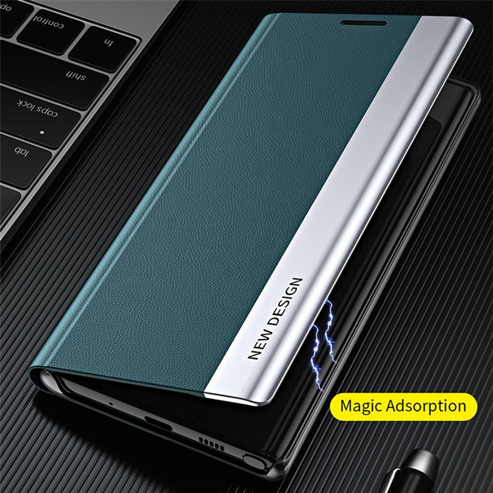 Til Samsung Galaxy M23 5G / F23 5G Galvaniseret PU lædercover Fuld beskyttelsesstativ Telefoncover