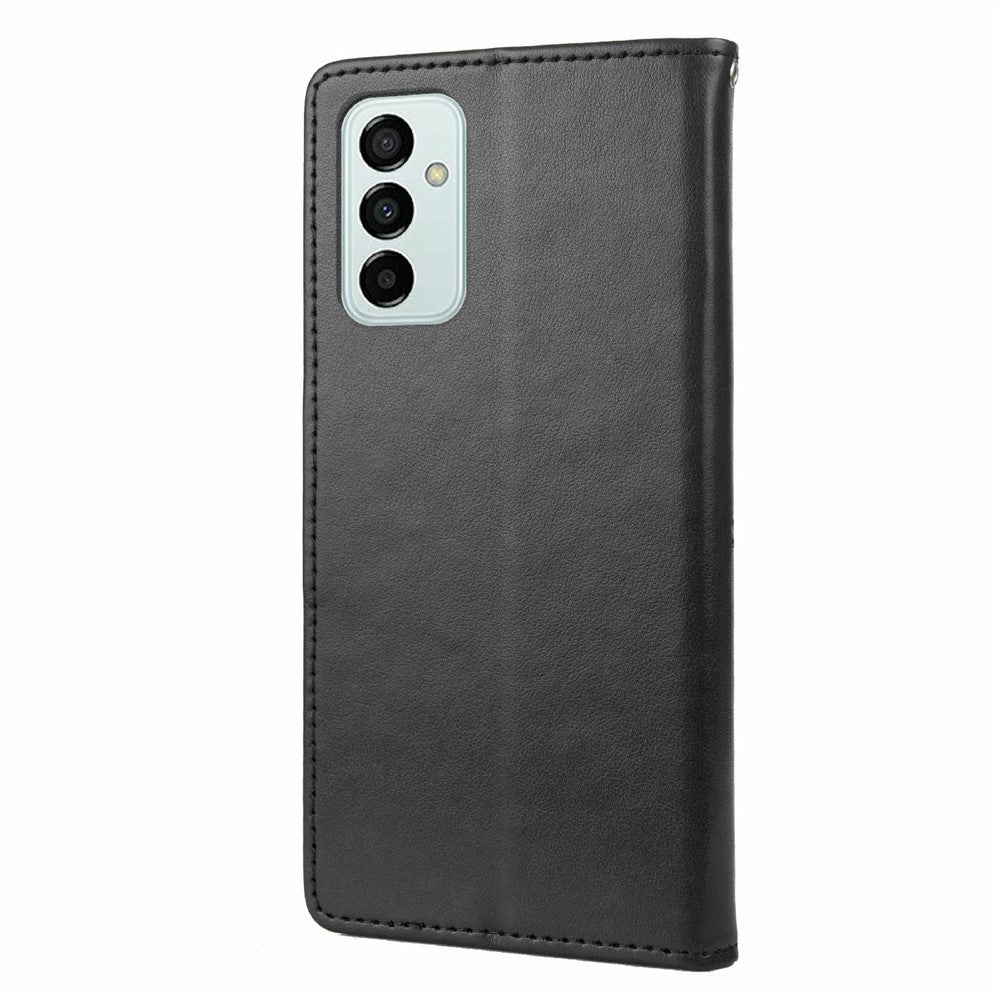 For Samsung Galaxy M23 5G/F23 5G PU Leather Butterfly Flower Imprinted Case Stand Wallet Design Protective Phone Cover
