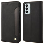 For Samsung Galaxy M23 5G/F23 5G Shockproof Phone Wallet Stand Cover Splicing Design PU Leather Anti-drop Case Shell