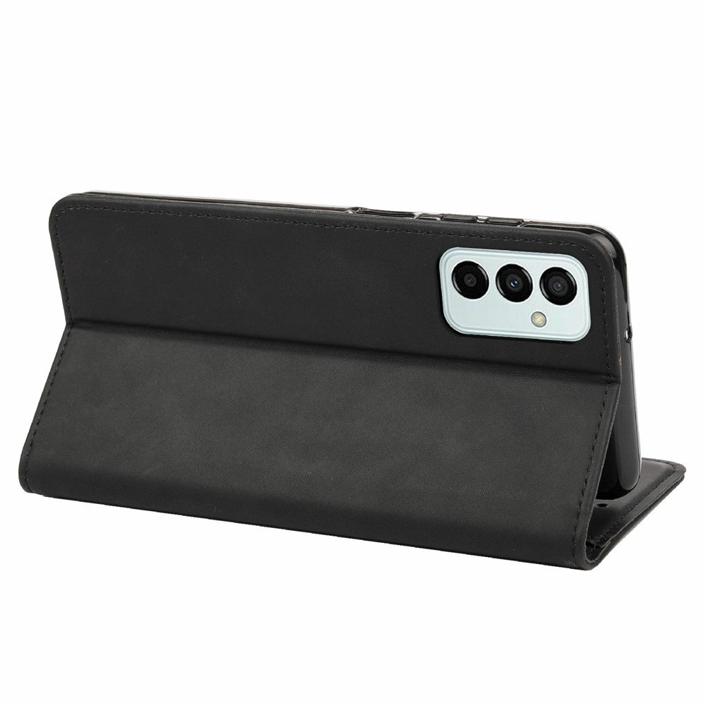 For Samsung Galaxy M23 5G/F23 5G Shockproof Phone Wallet Stand Cover Splicing Design PU Leather Anti-drop Case Shell