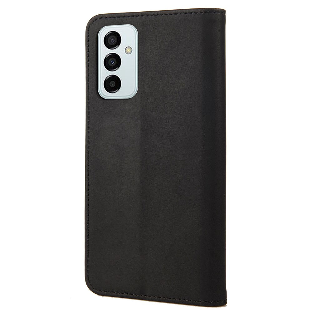 For Samsung Galaxy M23 5G/F23 5G Shockproof Phone Wallet Stand Cover Splicing Design PU Leather Anti-drop Case Shell