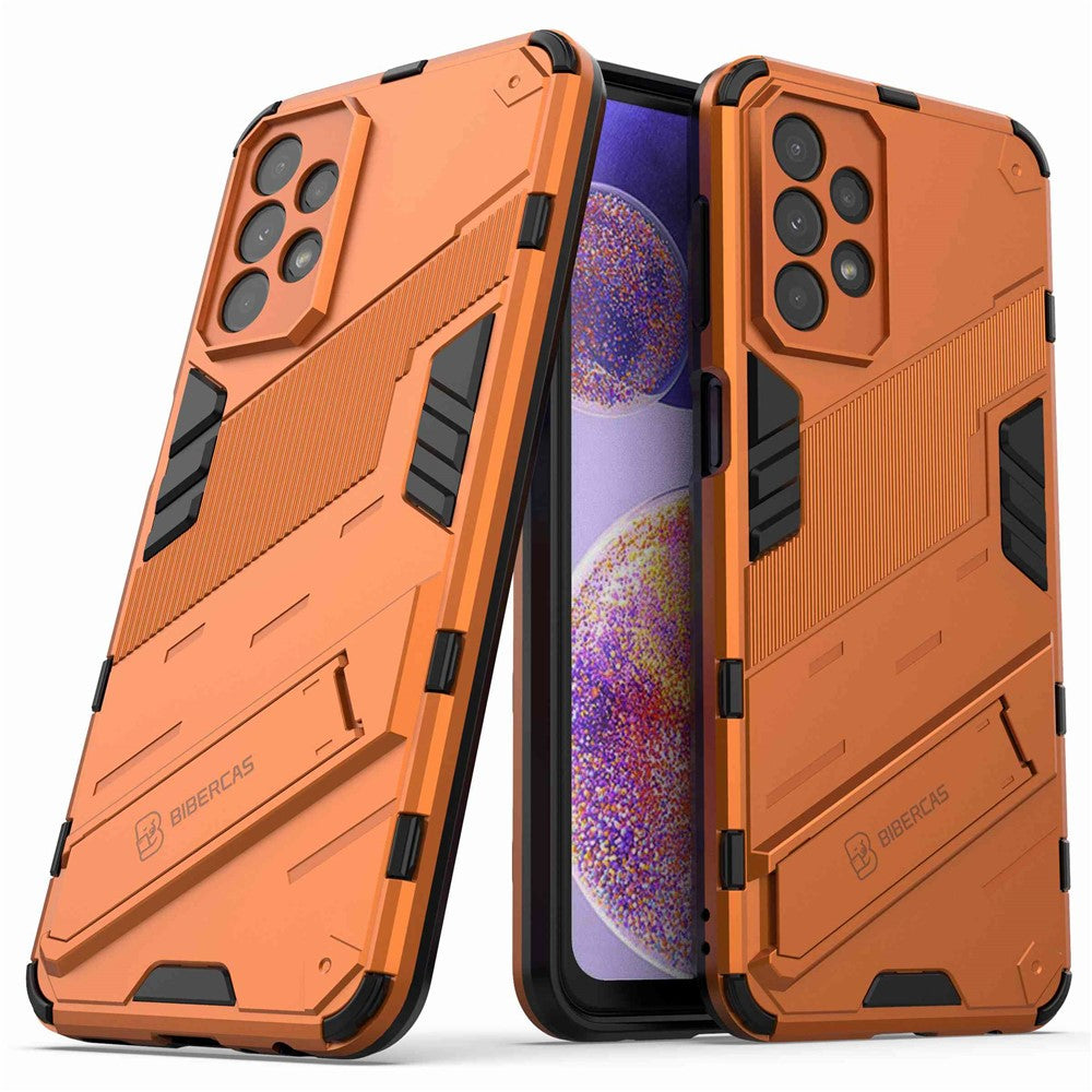 Samsung Galaxy A23 5G (Global Version) / 4G Stötsäkert Armor Cover Hårt PC Mjukt TPU Skyddande mobilskal med Stöd