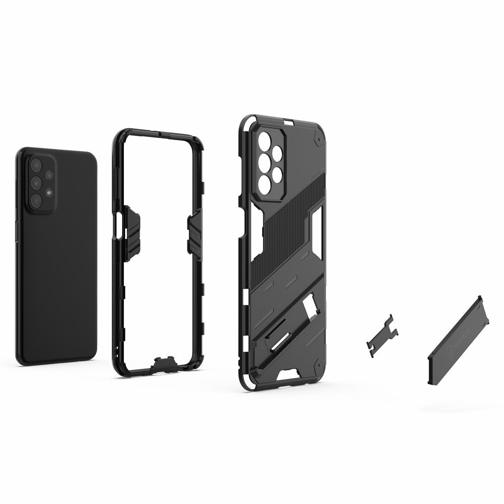 For Samsung Galaxy A23 5G (Global Version) / 4G Shockproof Armor Cover Hard PC Soft TPU Protective Phone Case with Kickstand