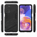 For Samsung Galaxy A23 5G (Global Version) / 4G Shockproof Armor Cover Hard PC Soft TPU Protective Phone Case with Kickstand