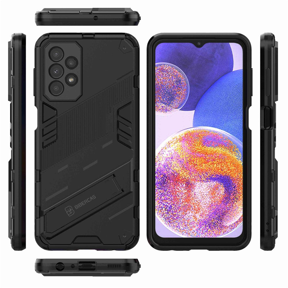 For Samsung Galaxy A23 5G (Global Version) / 4G Shockproof Armor Cover Hard PC Soft TPU Protective Phone Case with Kickstand