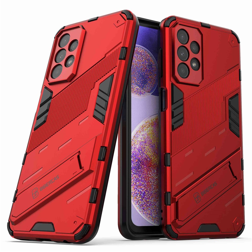 Samsung Galaxy A23 5G (Global Version) / 4G Stötsäkert Armor Cover Hårt PC Mjukt TPU Skyddande mobilskal med Stöd