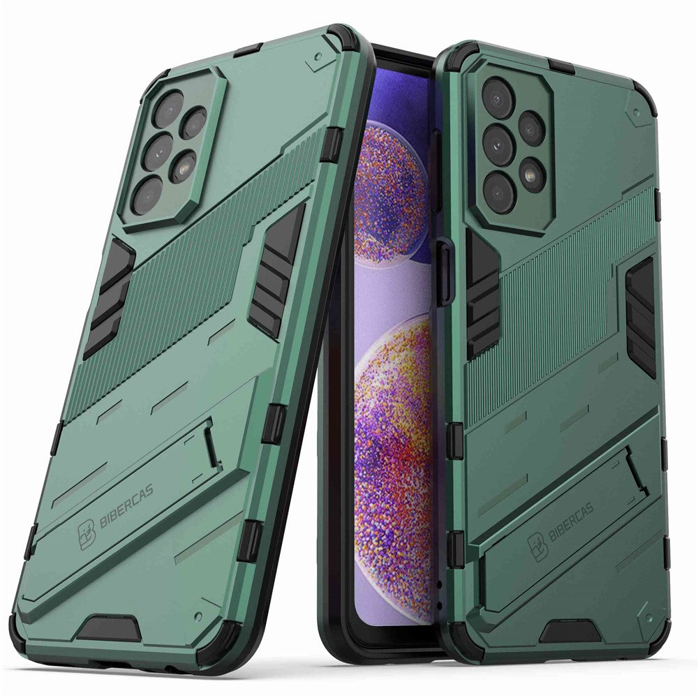 For Samsung Galaxy A23 5G (Global Version) / 4G Shockproof Armor Cover Hard PC Soft TPU Protective Phone Case with Kickstand