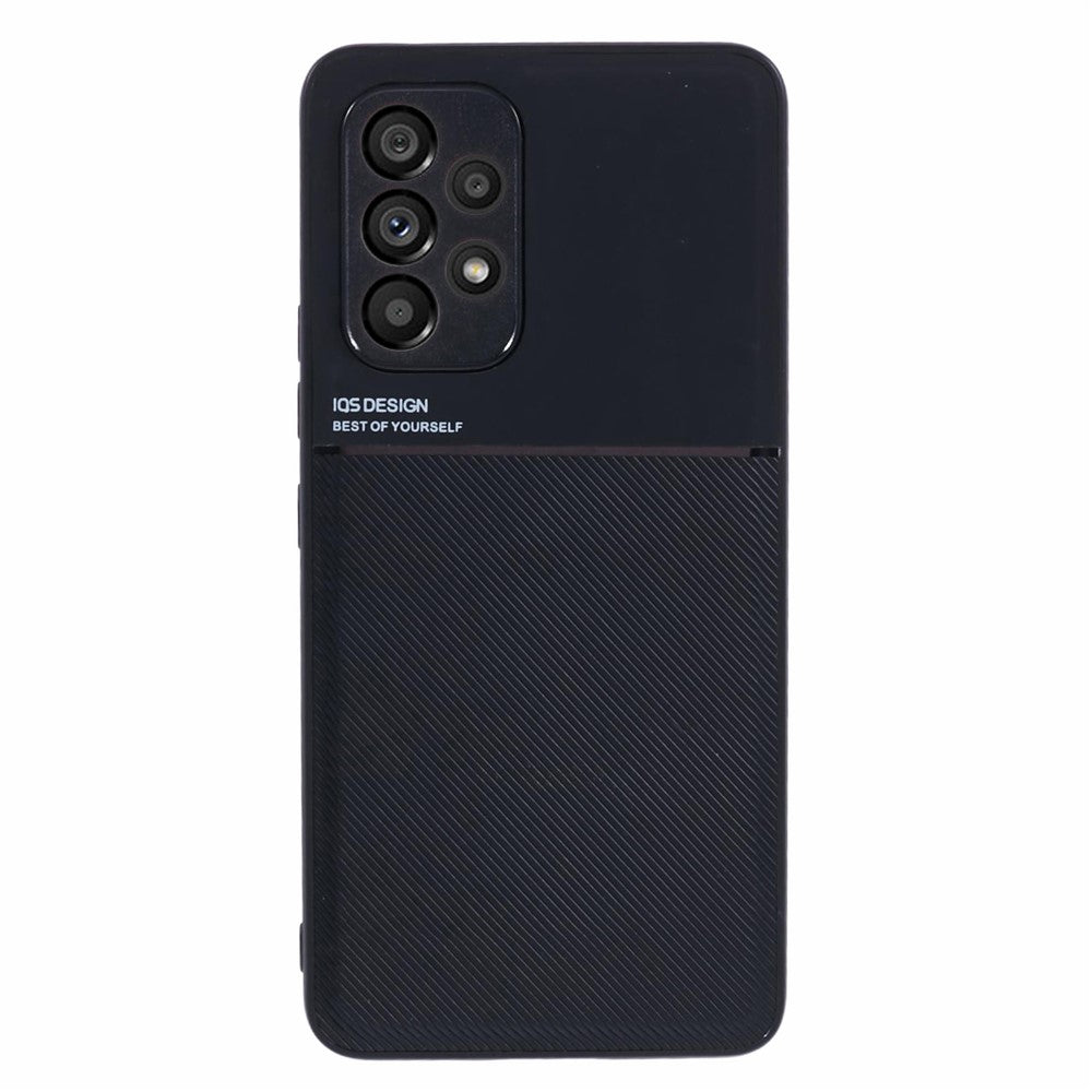 For Samsung Galaxy A53 5G Imprinted PU Leather + TPU Anti-drop Phone Case with Built-in Metal Sheet