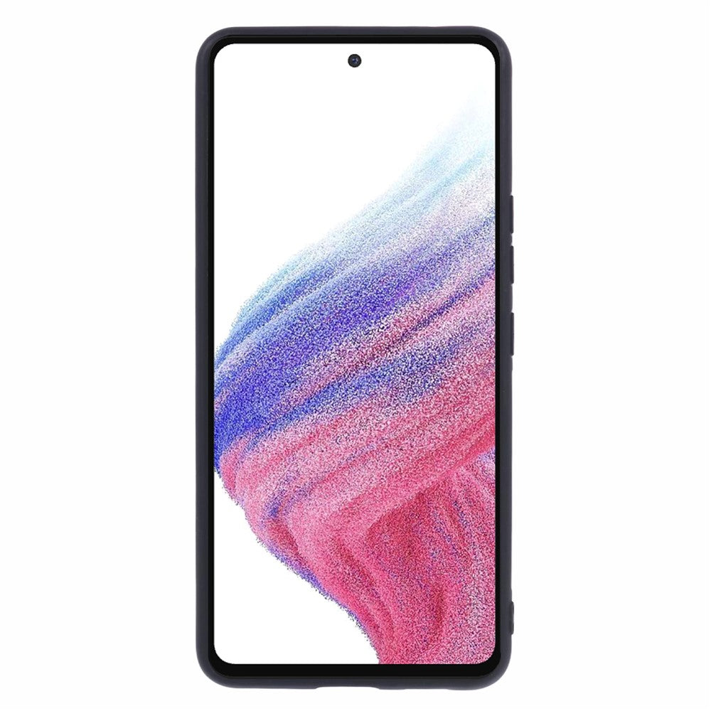 For Samsung Galaxy A53 5G Imprinted PU Leather + TPU Anti-drop Phone Case with Built-in Metal Sheet