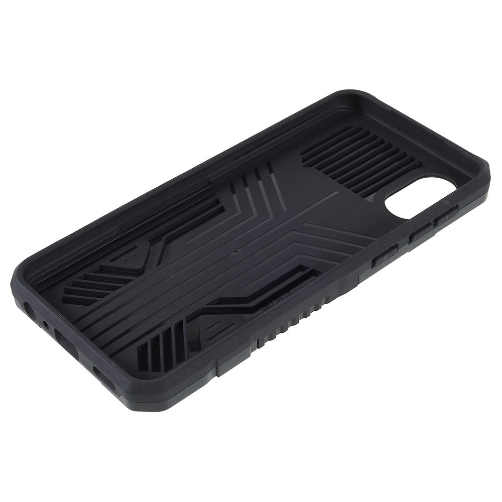 MechWarrior Project til Samsung Galaxy A03 Core Stødresistent Anti-ridse Indbygget Metalplade Hybrid Hard PC Soft TPU Cover med Bælteclips Kickstand