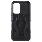 MechWarrior Project for Samsung Galaxy A33 5G Well-protected Anti-fall Built-in Metal Sheet Hybrid Hard PC Soft TPU Case with Back Clip Kickstand