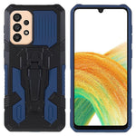 MechWarrior Project för Samsung Galaxy A33 5G Välskyddat, fallskyddande, inbyggt metallplåtsskal, hybridhårt PC-skal, mjukt TPU-skal med bakre klämma, stöd