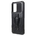 MechWarrior Project for Samsung Galaxy A53 5G Built-in Metal Sheet Hybrid Hard PC Soft TPU Anti-scratch Case with Back Clip Kickstand