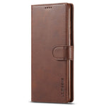 LC.IMEEKE For Samsung Galaxy M23 5G/F23 5G Textured PU Leather Magnetic Clasp Phone Case with Wallet Stand