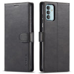 LC.IMEEKE For Samsung Galaxy M23 5G/F23 5G Textured PU Leather Magnetic Clasp Phone Case with Wallet Stand
