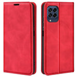 For Samsung Galaxy M33 5G (Global Version) Skin-touch Feeling PU Leather Auto Closure Magnetic Phone Case with Wallet Stand