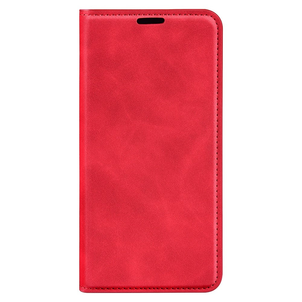 For Samsung Galaxy M33 5G (Global Version) Skin-touch Feeling PU Leather Auto Closure Magnetic Phone Case with Wallet Stand