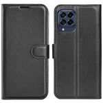 For Samsung Galaxy M33 5G (Global Version) Litchi Texture Leather Case Shockproof Stand Wallet Phone Protective Cover