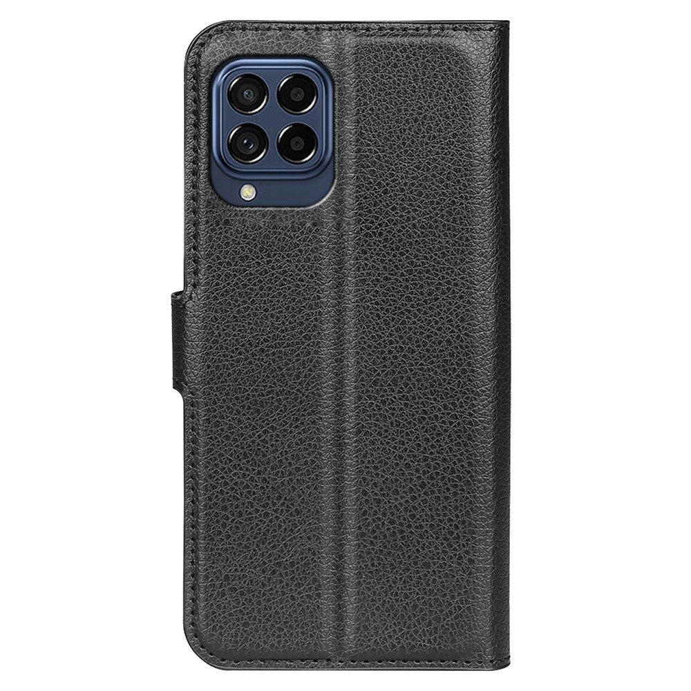 For Samsung Galaxy M33 5G (Global Version) Litchi Texture Leather Case Shockproof Stand Wallet Phone Protective Cover