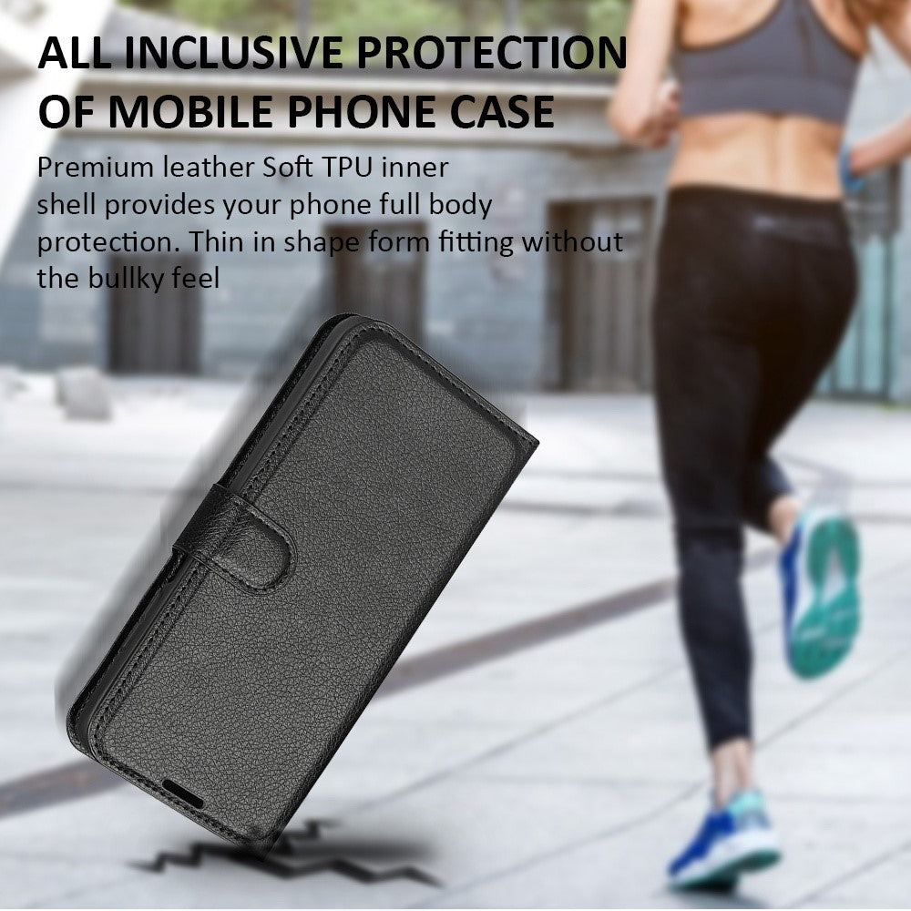 For Samsung Galaxy M33 5G (Global Version) Litchi Texture Leather Case Shockproof Stand Wallet Phone Protective Cover