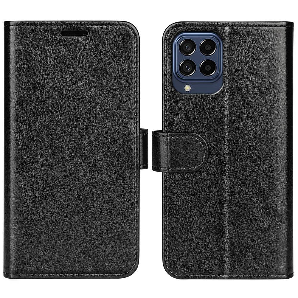 For Samsung Galaxy M33 5G (Global Version) Crazy Horse Texture Folio Flip Leather Phone Case Wallet Stand Cover