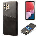 Til Samsung Galaxy A13 4G Multifunktionelt Telefoncover med Kortlommer og Beskyttende PU Læderbelagt Hårdt PC-etui